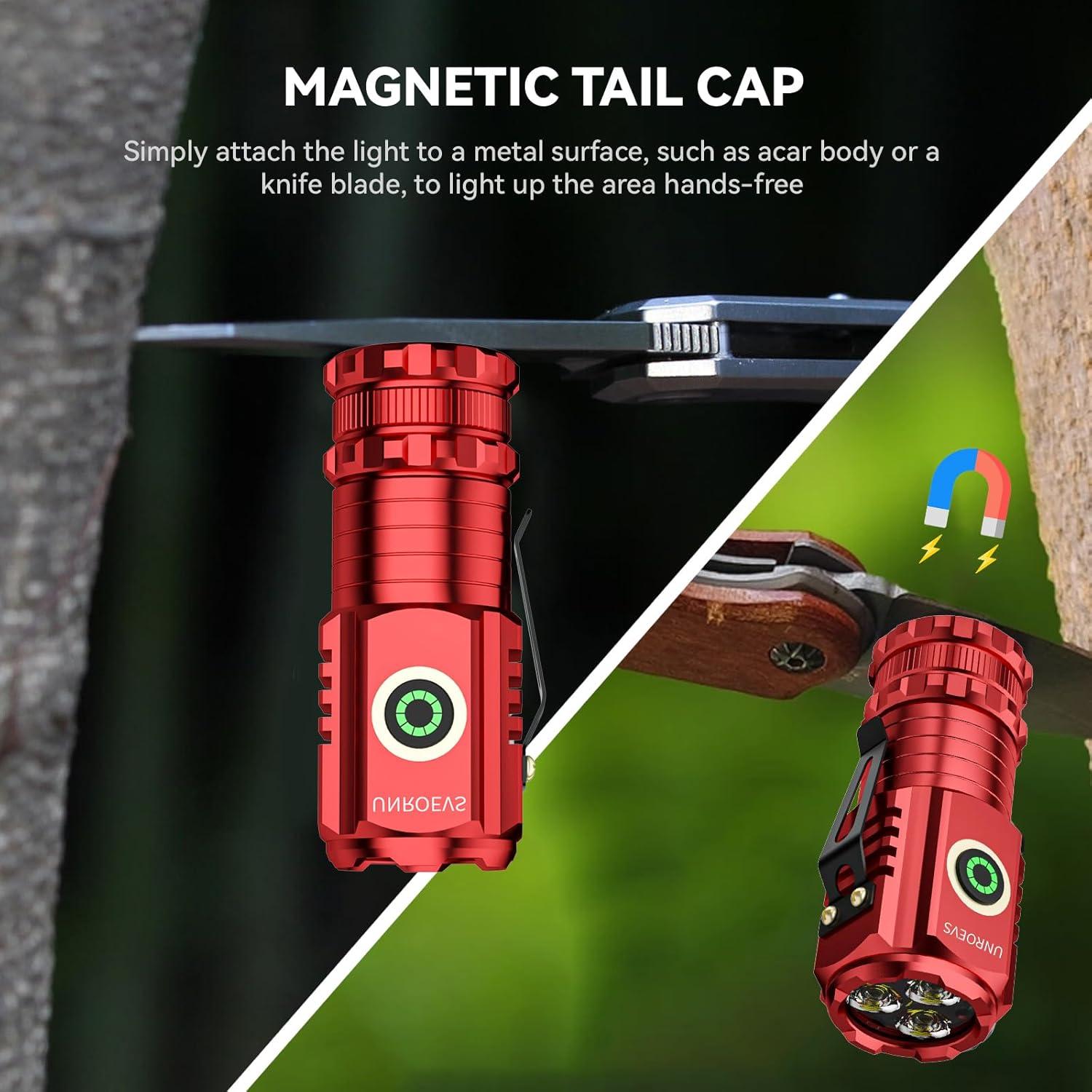 Linterna Recargable UNROEVS XC01 2550 Lúmenes Compacta USB-C