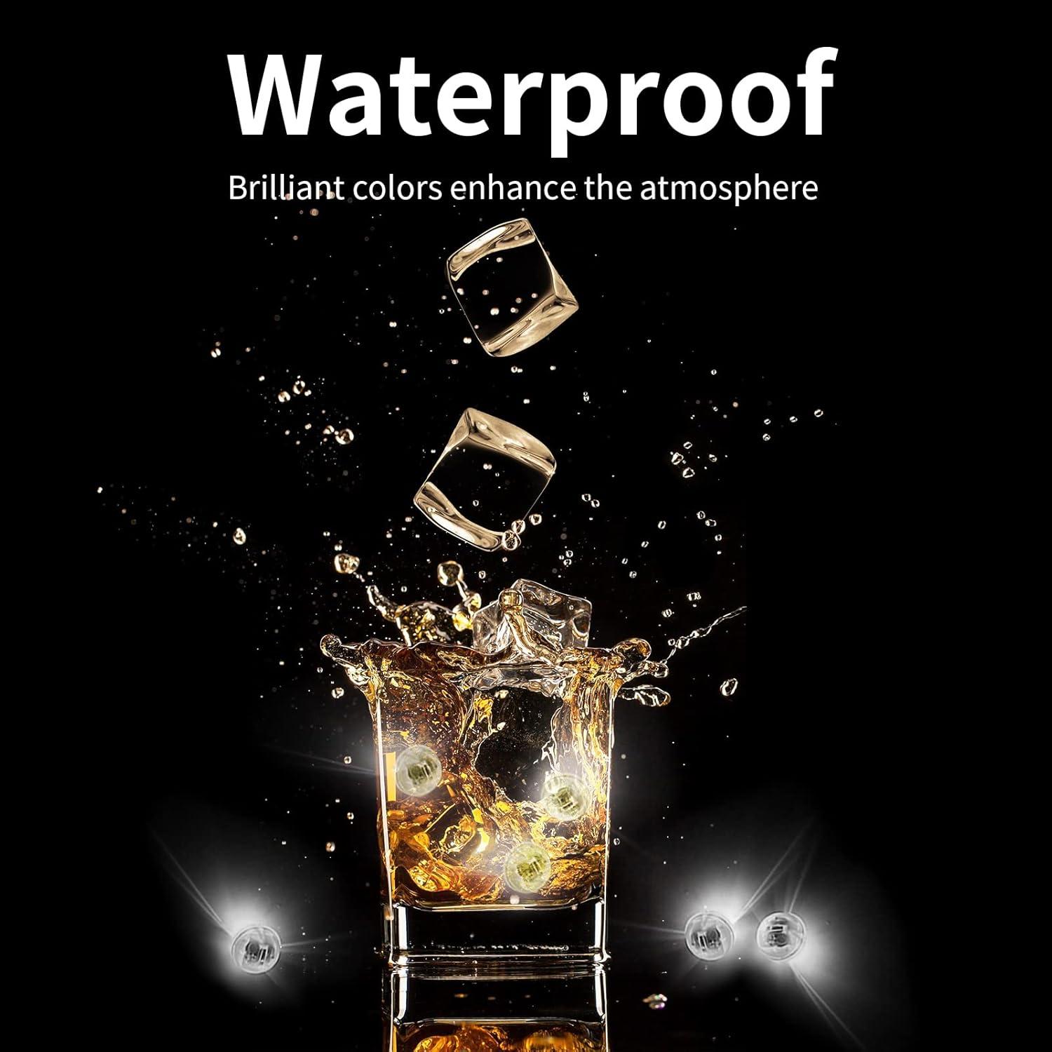 Luces de Globo Aogist 100pcs LED Blancas Impermeables