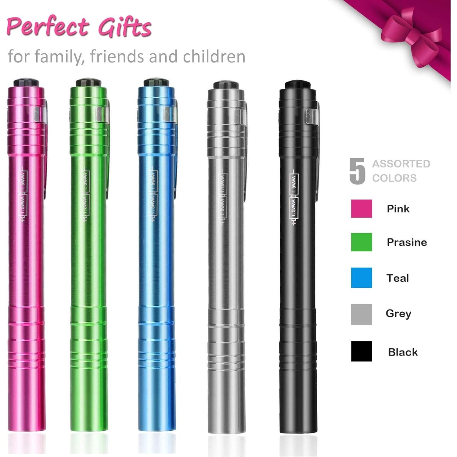 Juego de 5 Linternas LED SEAMAGIC con 10 Baterías AAA Incluidas