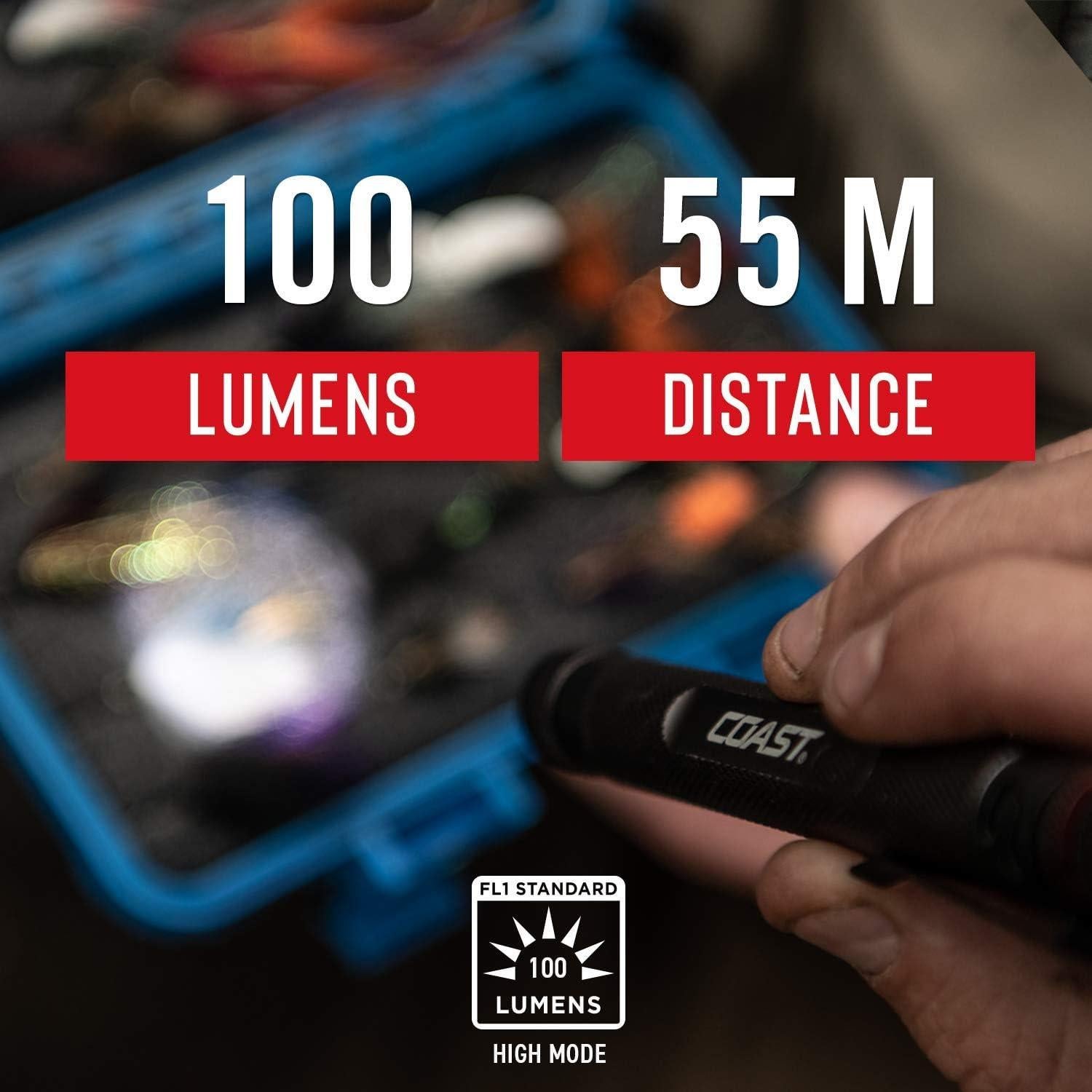 Linterna LED Coast G22 100 Lúmenes con Batería Incluida