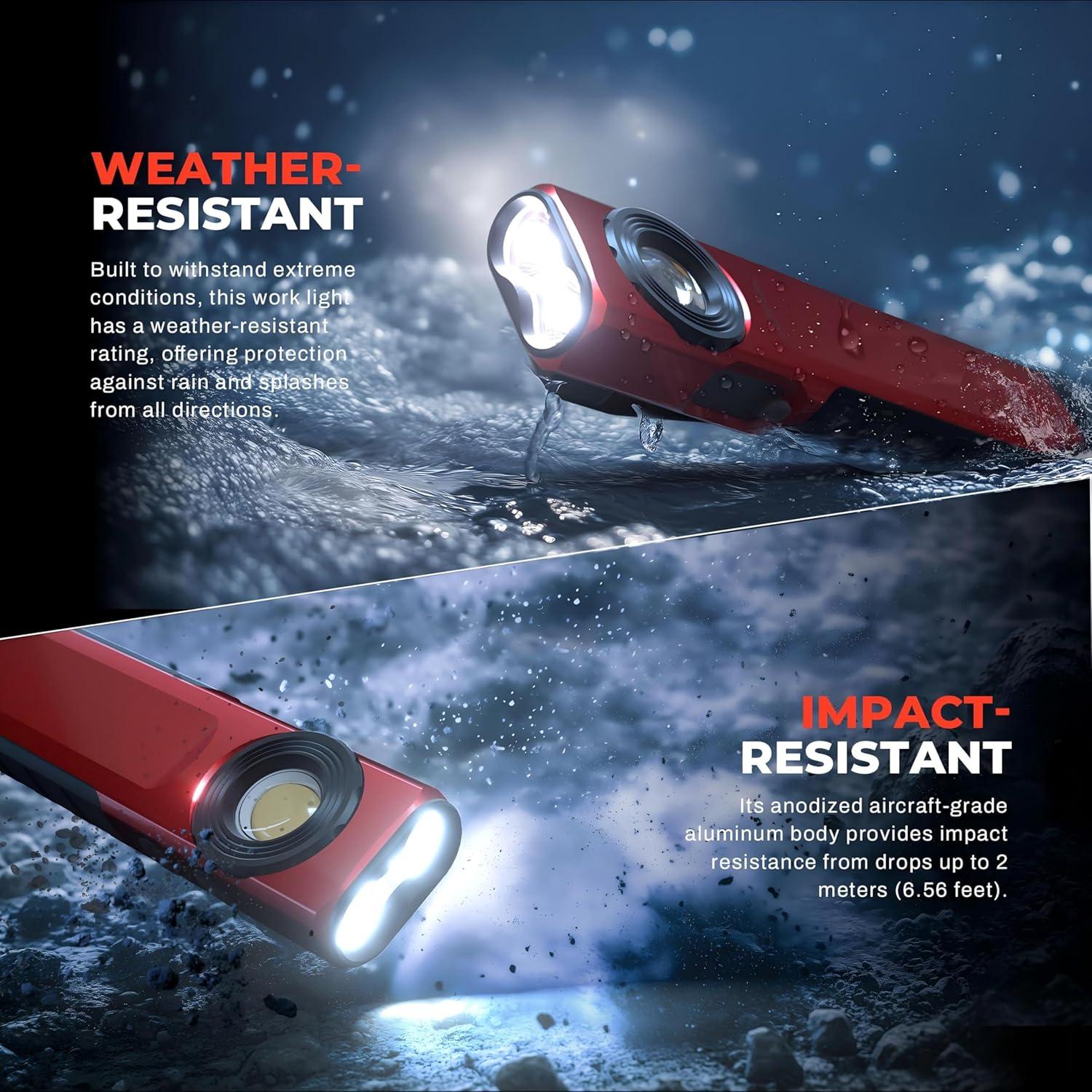 Linterna Recargable Anhay EDC 1200 Lúmenes USB-C Impermeable