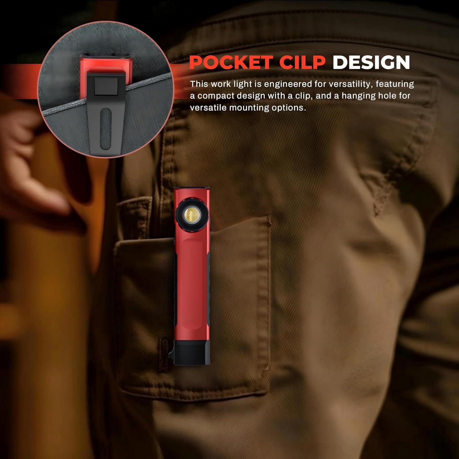 Linterna Recargable Anhay EDC 1200 Lúmenes USB-C Impermeable