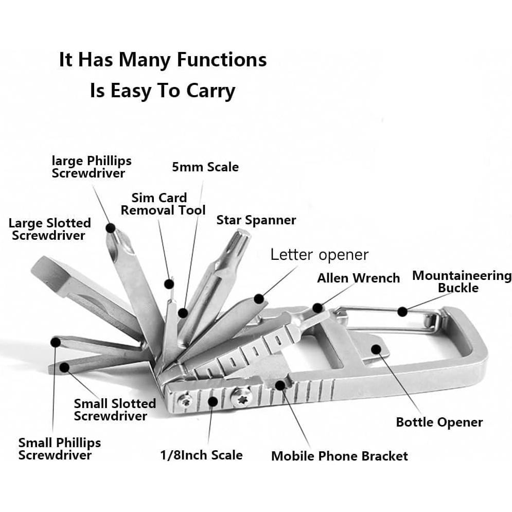 Destornillador Multifuncional Baikikly 13 en 1 Plegable 12.5 cm