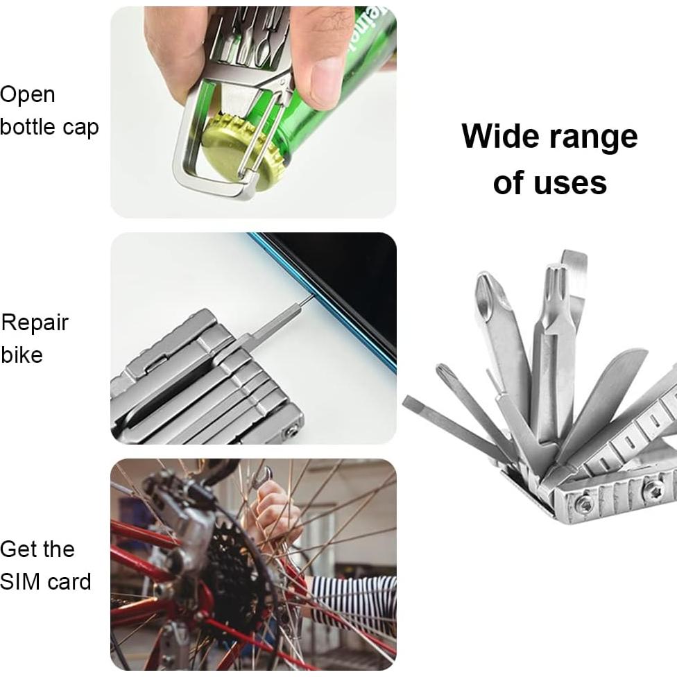 Destornillador Multifuncional Baikikly 13 en 1 Plegable 12.5 cm