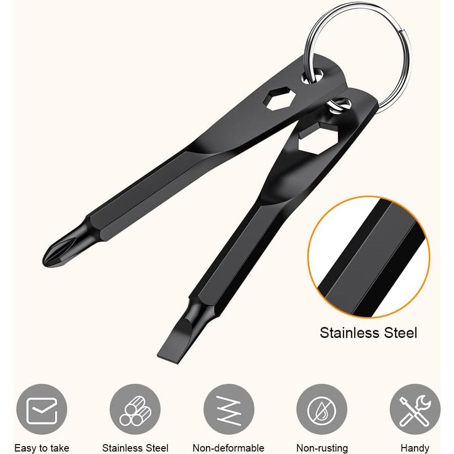 Destornillador de Llave 4 en 1 KUSONKEY - Portátil y Duradero