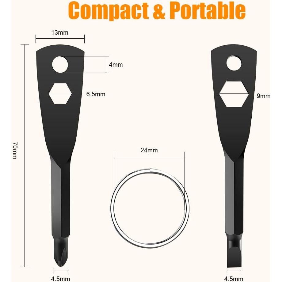 Destornillador de Llave 4 en 1 KUSONKEY - Portátil y Duradero