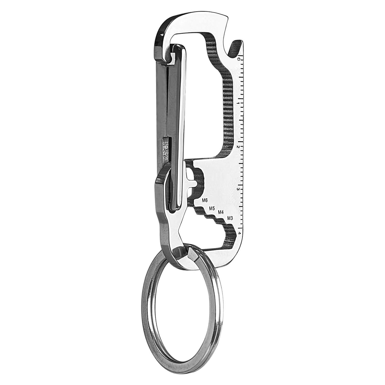 Llave de Carabiner Noopel con Abrebotellas y 4 Llaves Allen