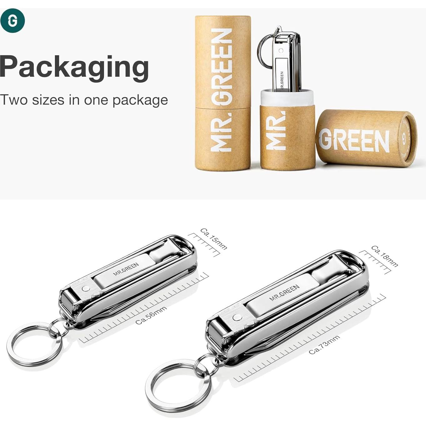 Cortauñas Multifuncional MR.GREEN Pequeño Acero Inoxidable