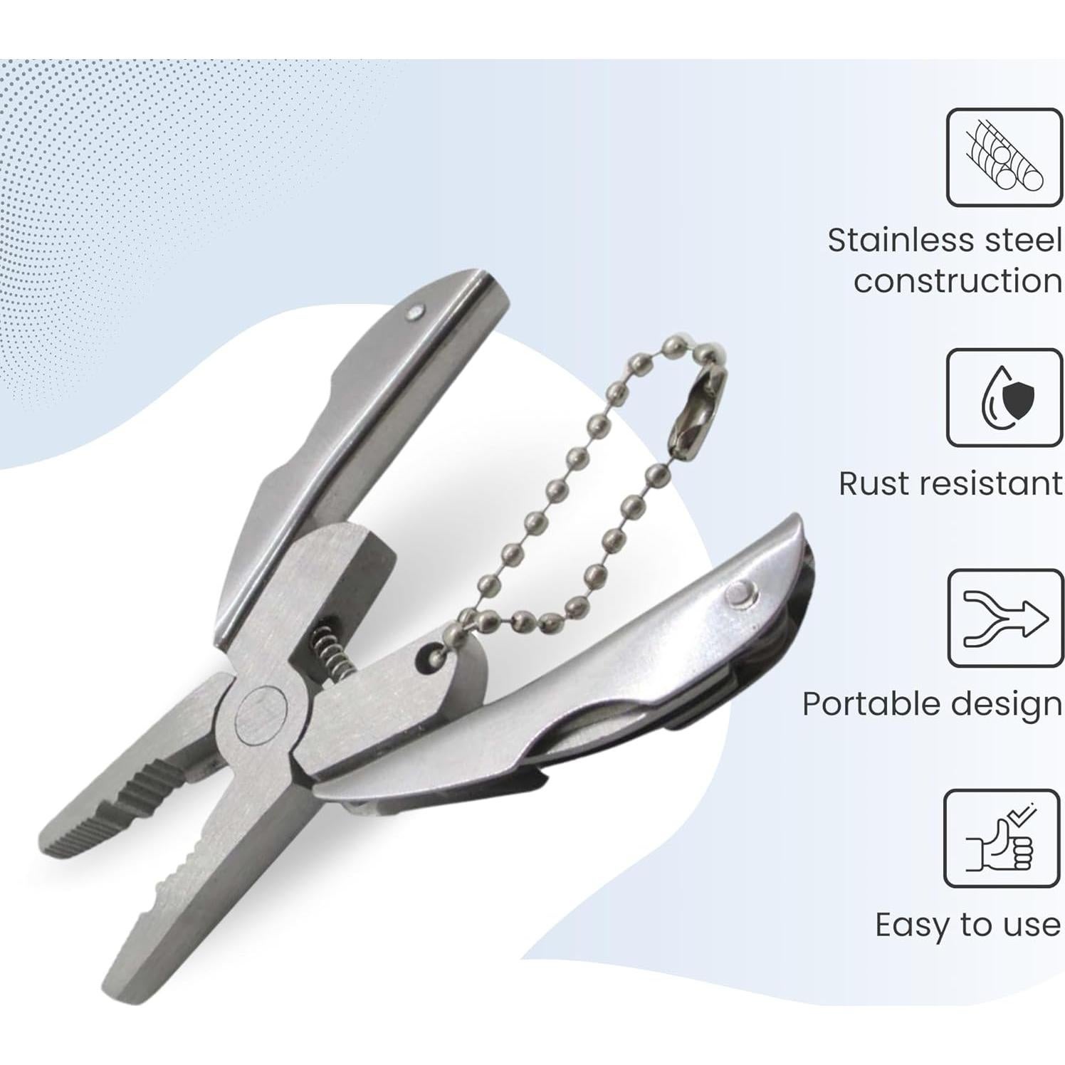 Mini Multitool Gadgetime USA 6 en 1 - Alicate, Destornillador y Más