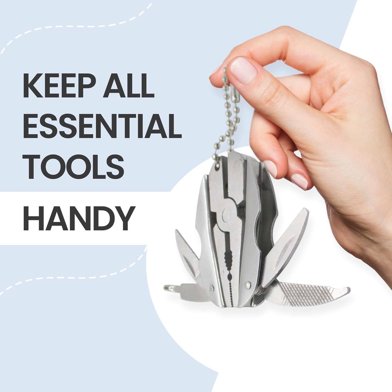 Mini Multitool Gadgetime USA 6 en 1 - Alicate, Destornillador y Más