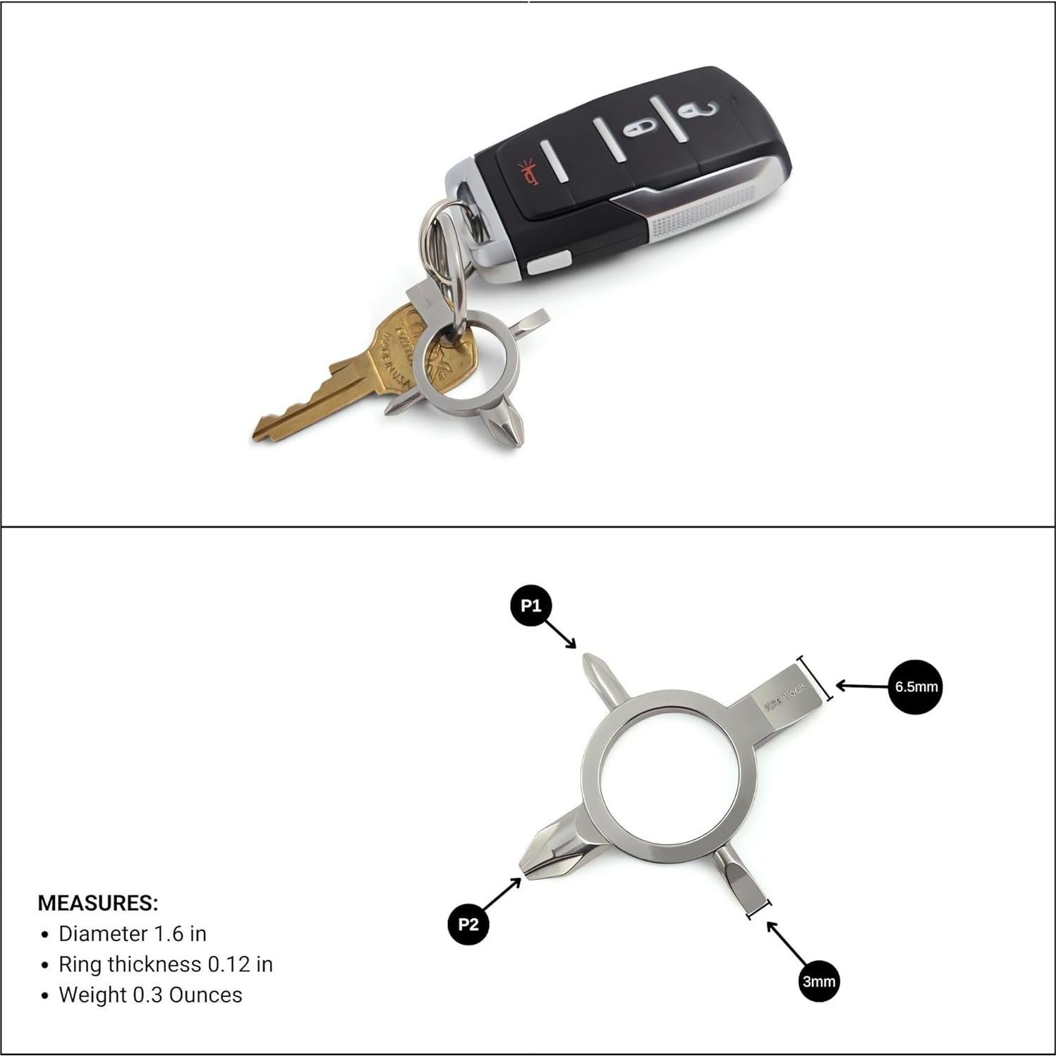 Destornillador de Llave K20 Tools 4-en-1 Phillips y Plano