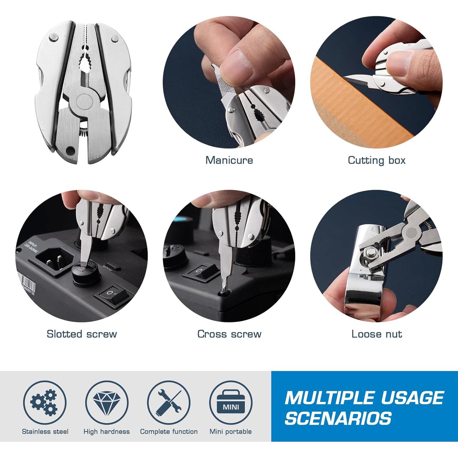 Alicate Multifuncional XXV de Acero Inoxidable 5-en-1 7.62cm