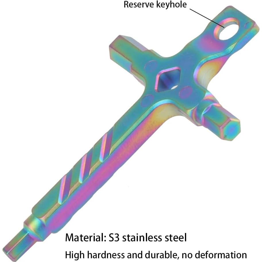 Llave Allen Hexagonal Rigdance 4 en 1 Acero Inoxidable