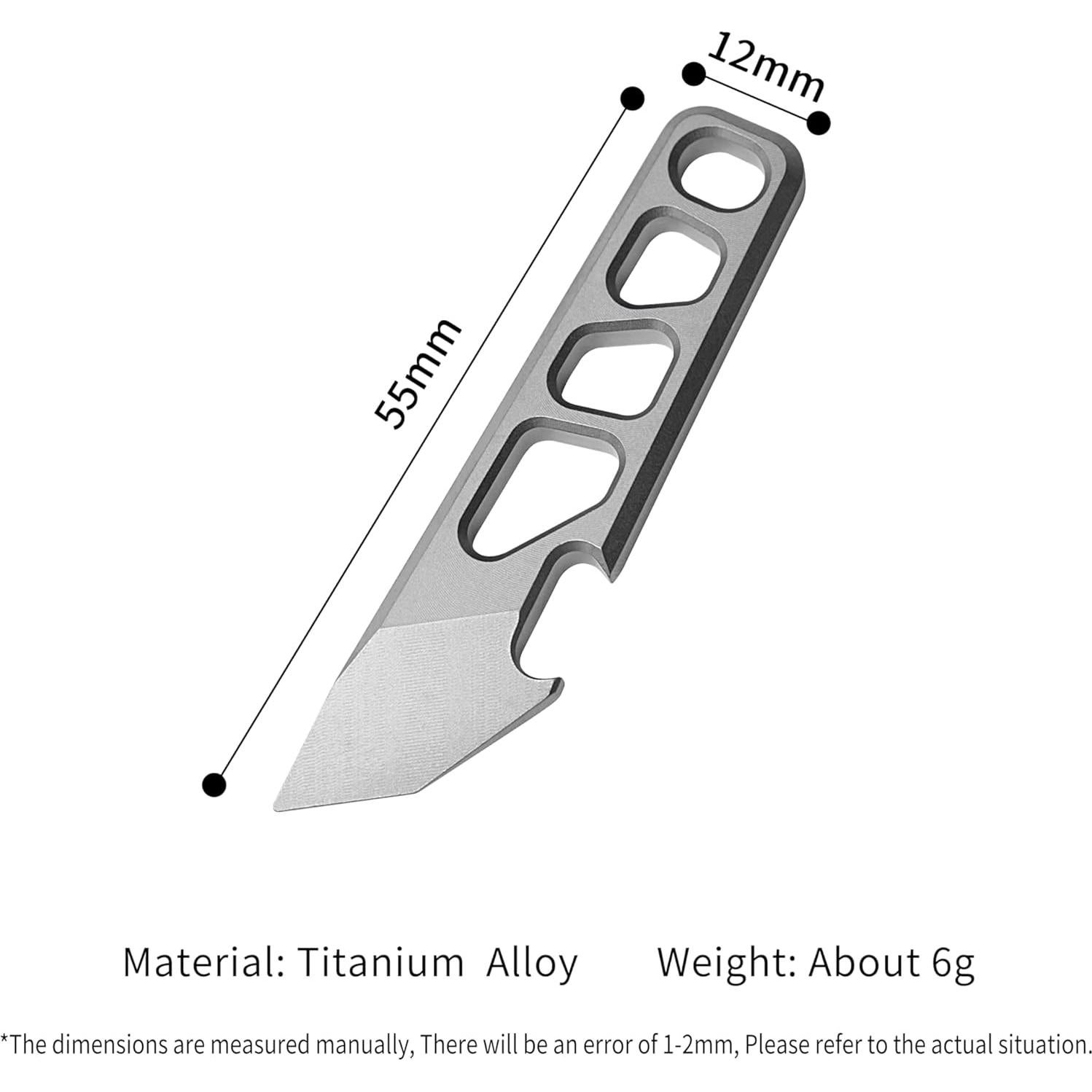 Barra de Palanca EDC WARHERO de Titanio con Abrebotellas
