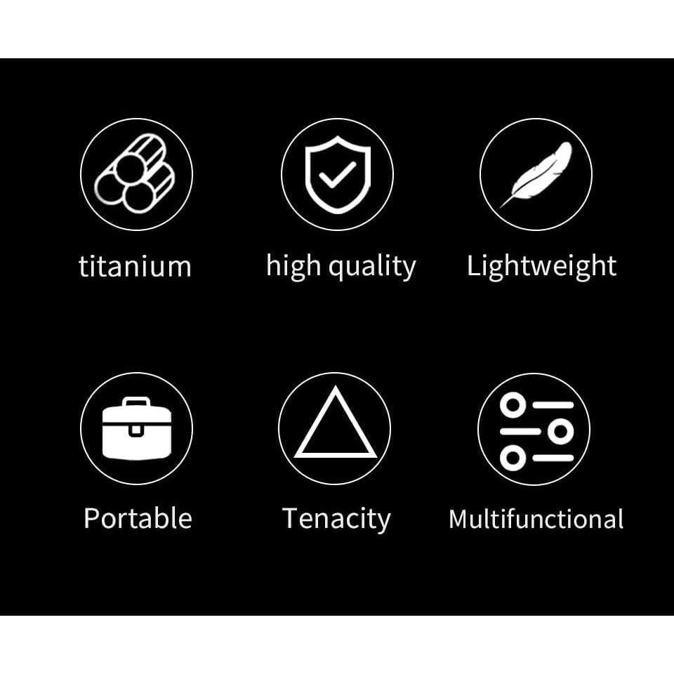 Barra de Palanca EDC WARHERO de Titanio con Abrebotellas