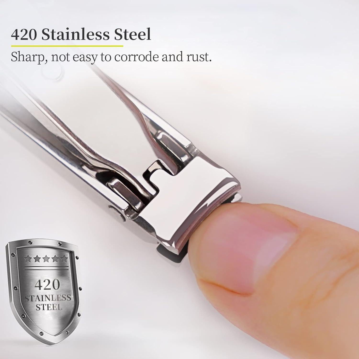 Cortauñas Plegable Munkees Ultra Delgado con Llavero 5cm