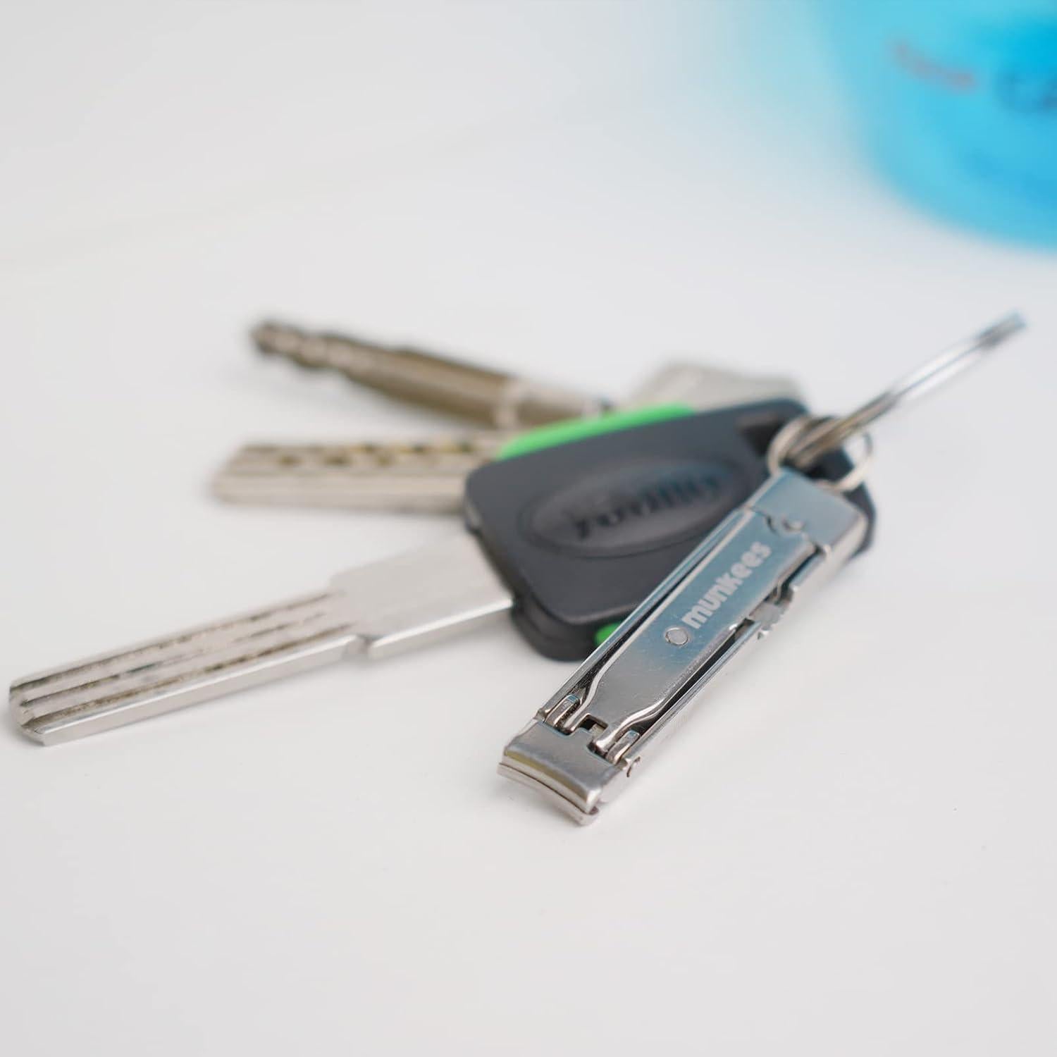 Cortauñas Plegable Munkees Ultra Delgado con Llavero 5cm