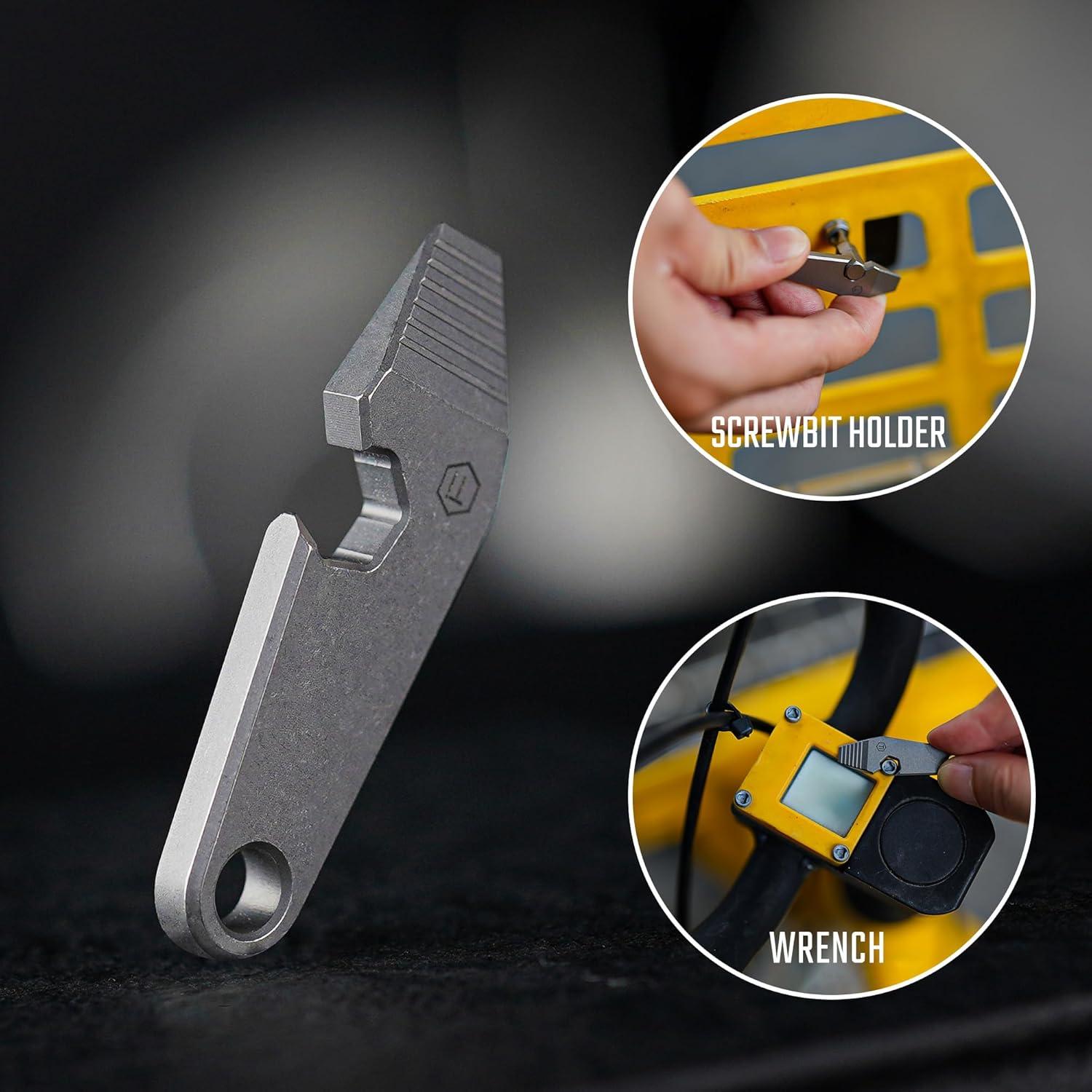 Barra de Palanca de Titanio KeyUnity KR01 EDC 6 en 1