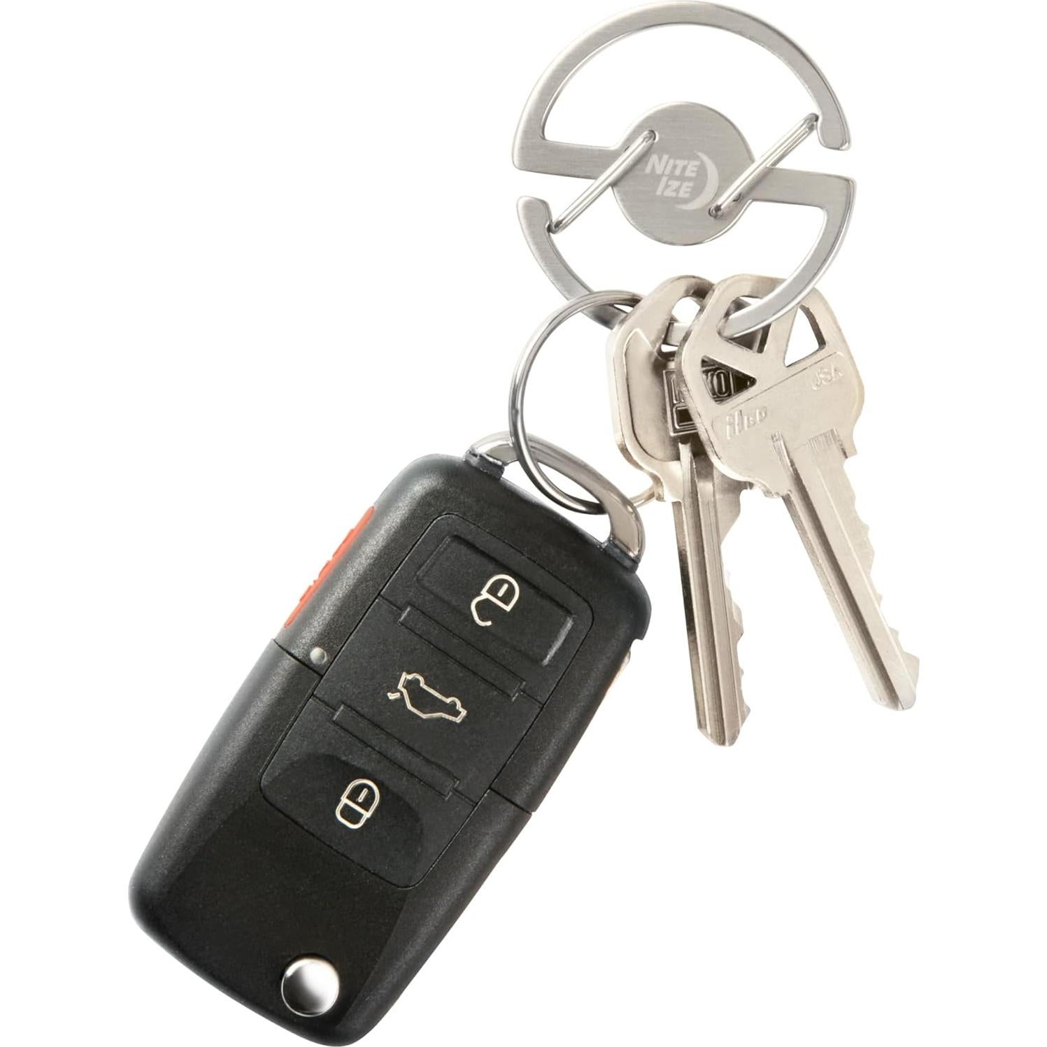 Mosquetón de Llave Medallón Nite Ize Acero Inoxidable