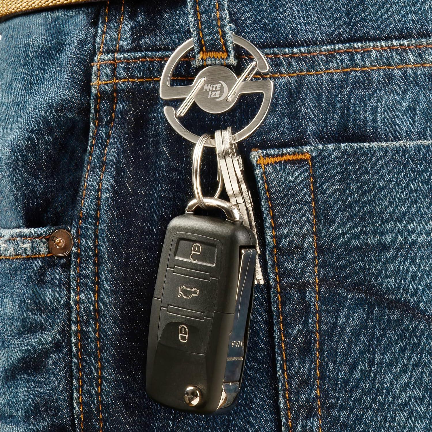 Mosquetón de Llave Medallón Nite Ize Acero Inoxidable
