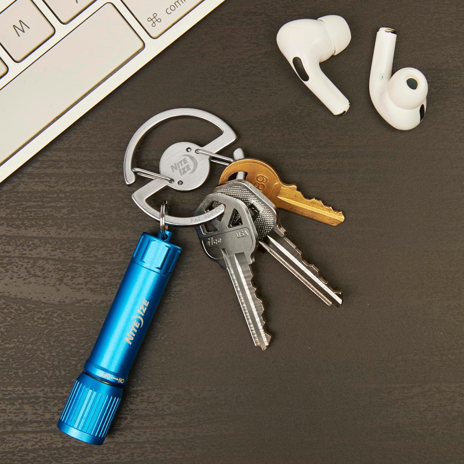 Mosquetón de Llave Medallón Nite Ize Acero Inoxidable