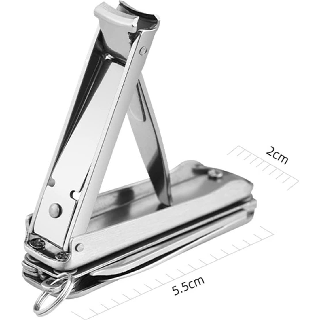 Cortauñas 5 en 1 Dakexiong Plegable con Llavero y Tijeras