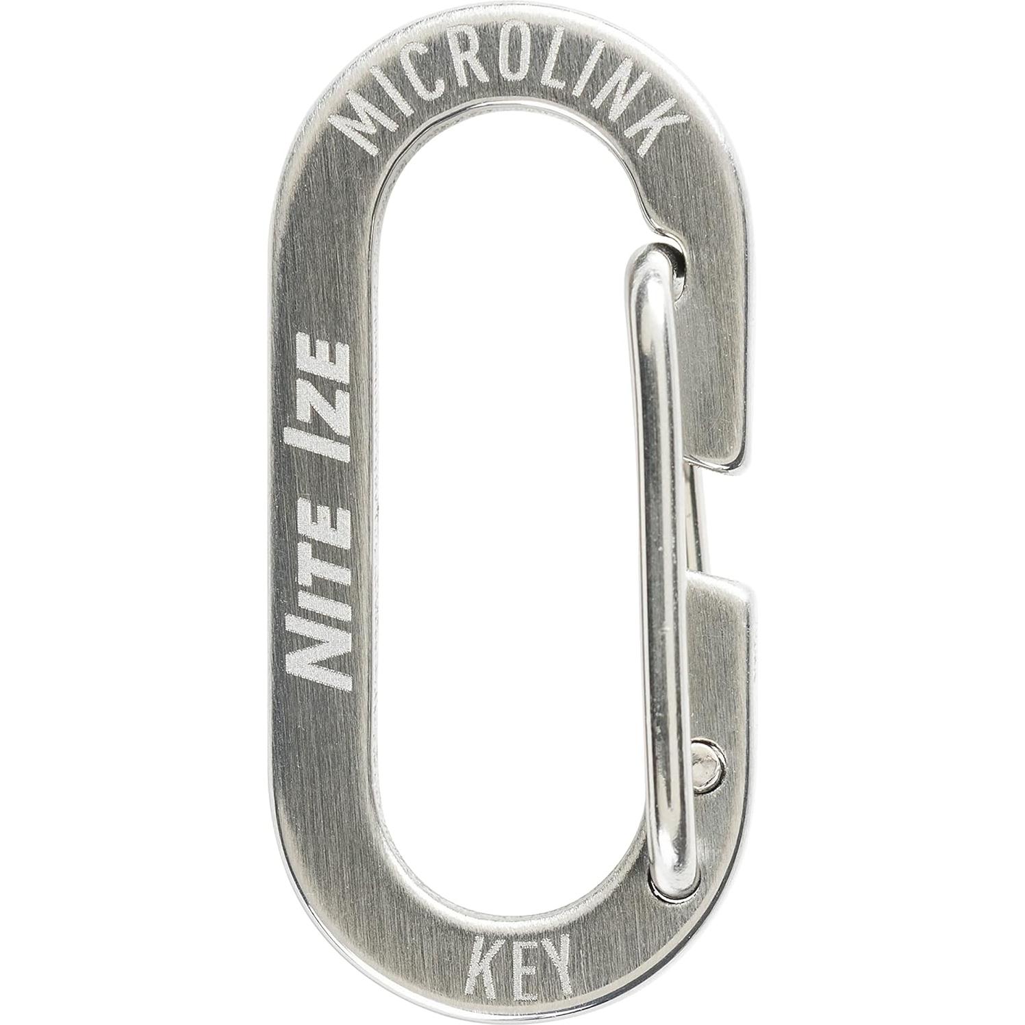 Carabiner MicroLink Nite Ize de Acero Inoxidable - Paquete de 4