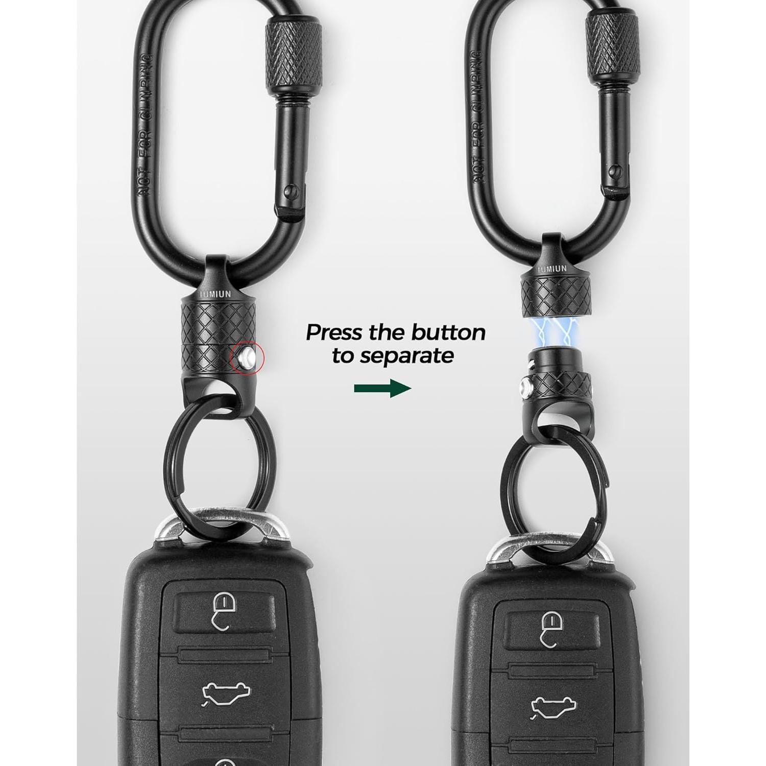 Llave de liberación rápida magnética IUMIUN - 2 Pack Gris