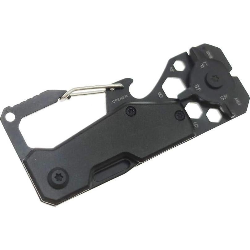 Multiherramienta 8 en 1 Teng Lang - Aluminio Negro y Acero Inoxidable