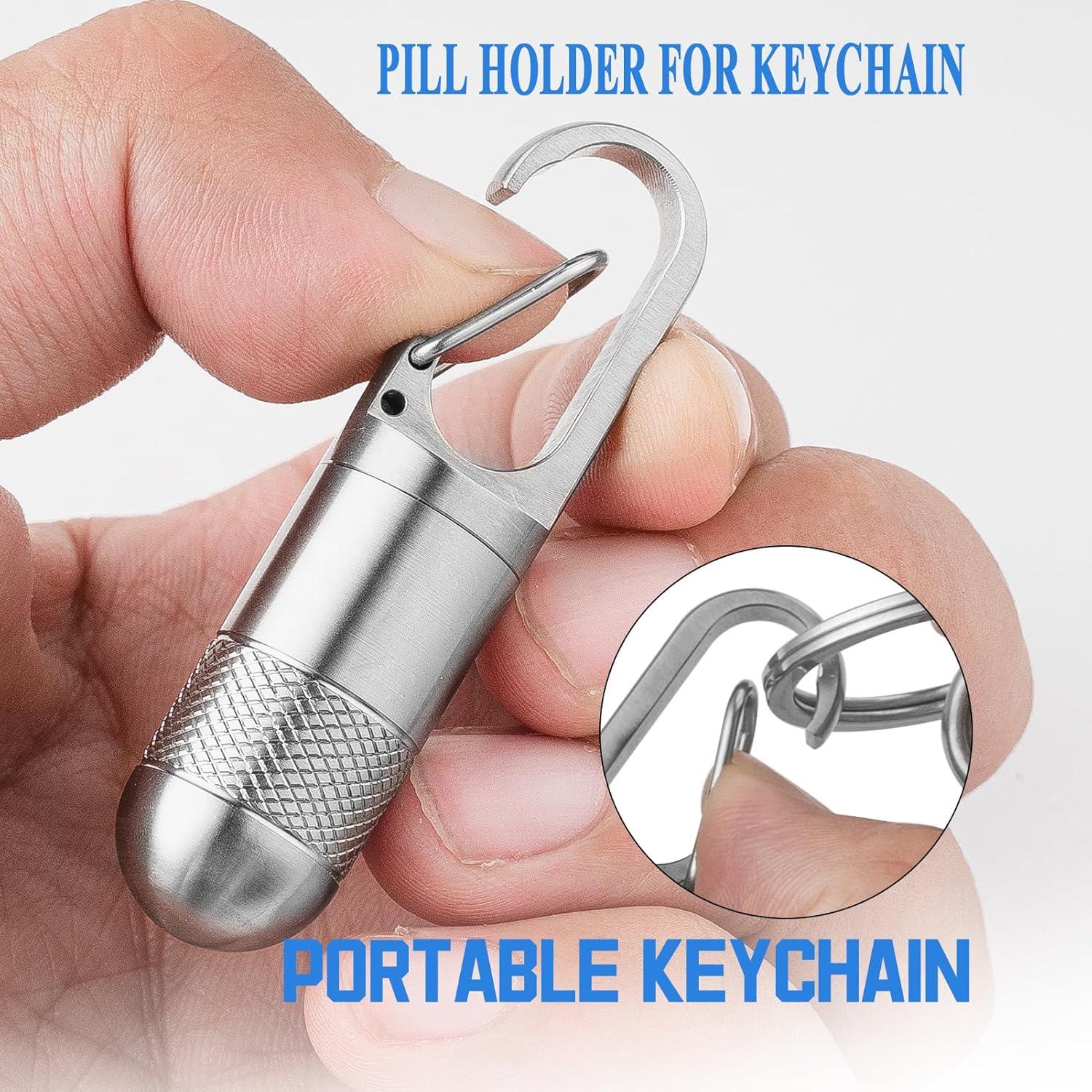 Estuche de Pastillas TISUR de Titanio Pequeño Impermeable 2.79 cm