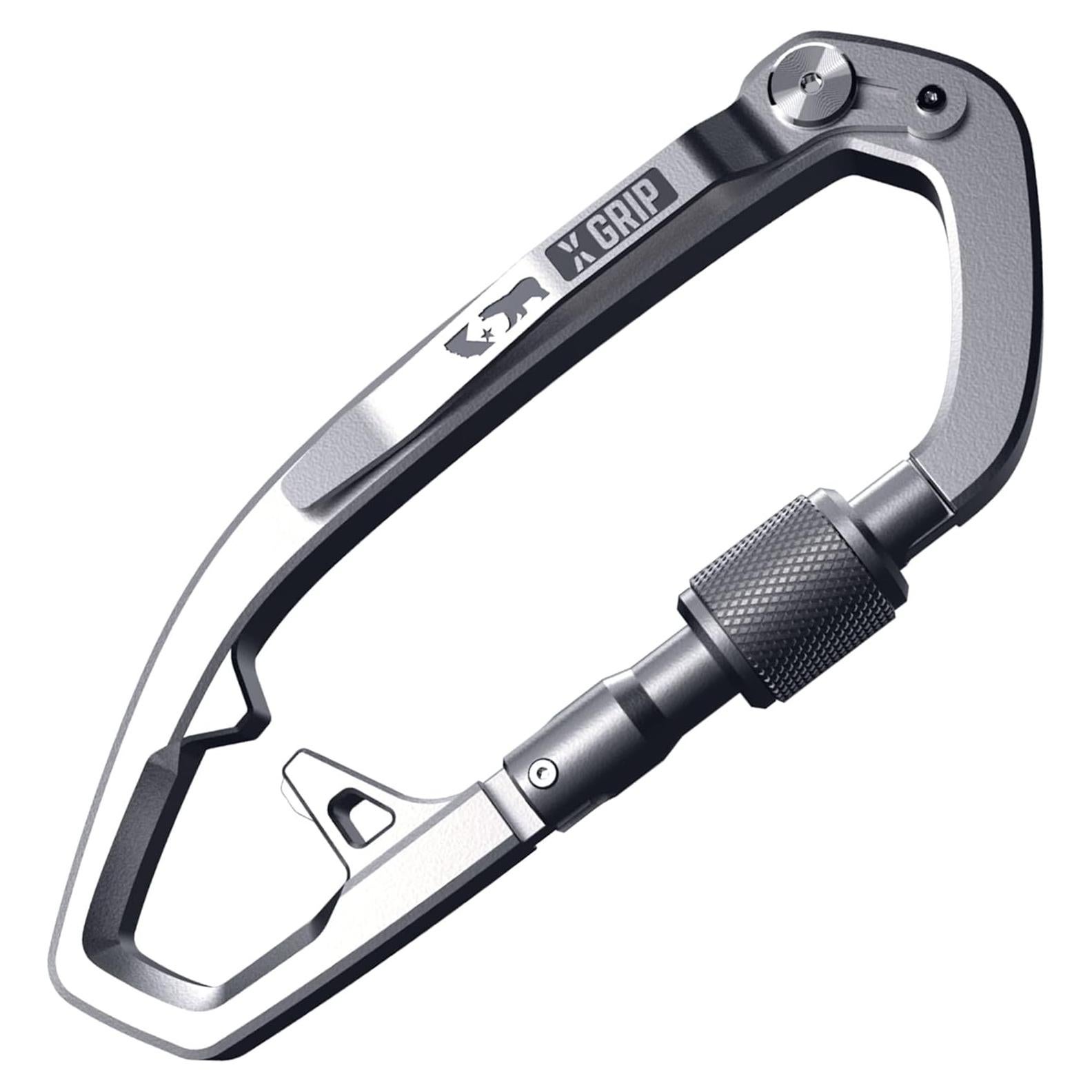 Clip de Llavero con Mosquetón GPCA X-CARA-SS Acero Inoxidable