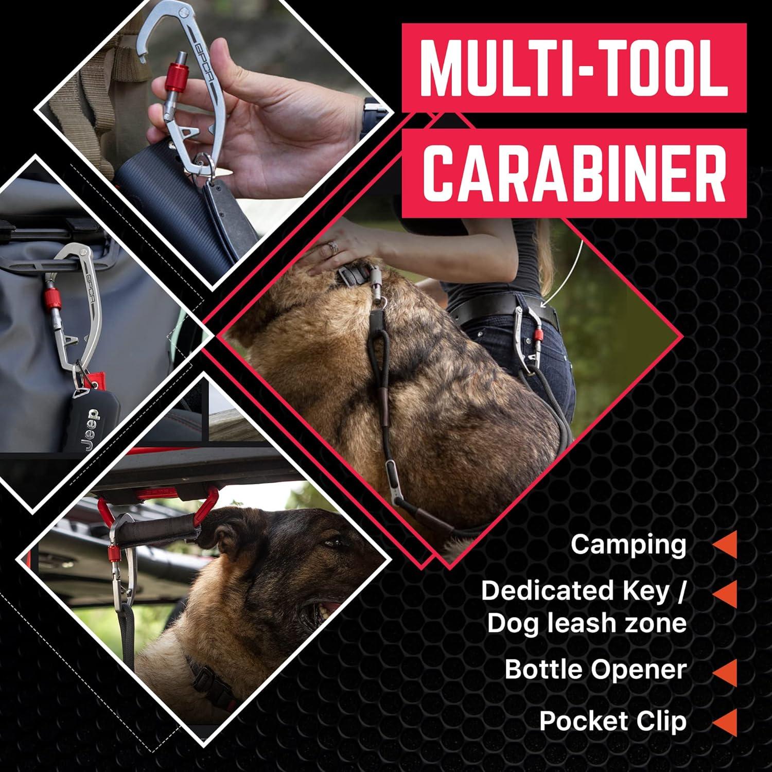 Clip de Llavero con Mosquetón GPCA X-CARA-SS Acero Inoxidable