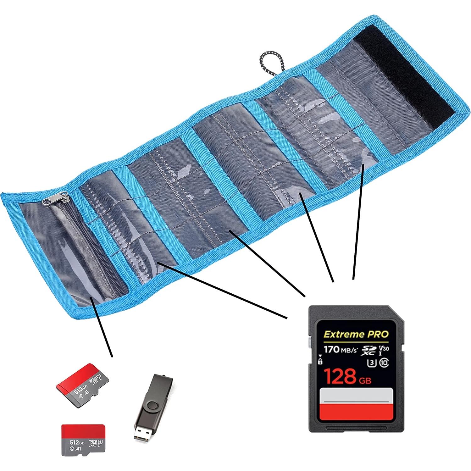 Billetera para Tarjetas SD CamKix - Plegable y Delgado - 15 Ranuras