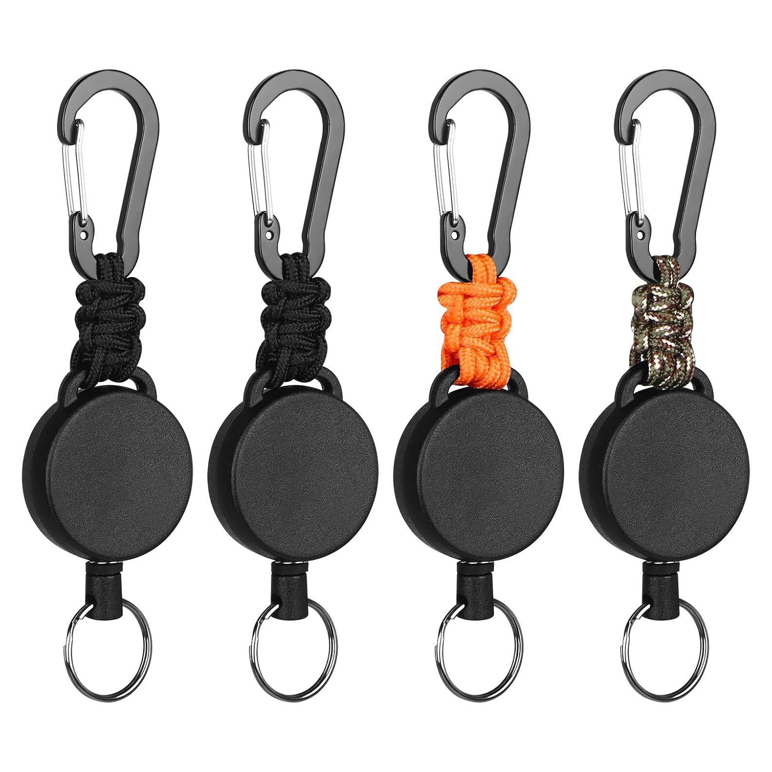 Porta Credenciales Retráctil Levateeta - Paquete de 4 Colores