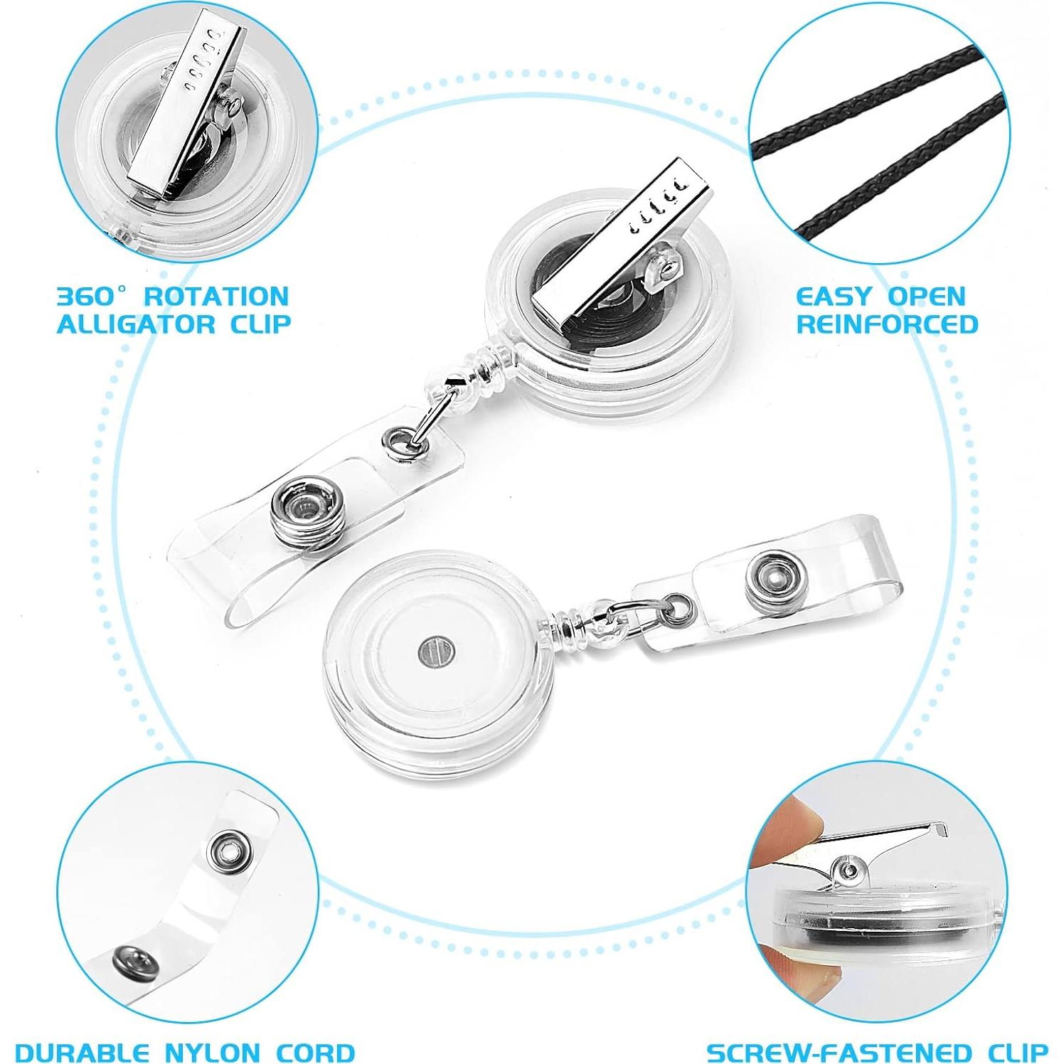 Paquete de 25 carretes de insignias retráctiles Maileto