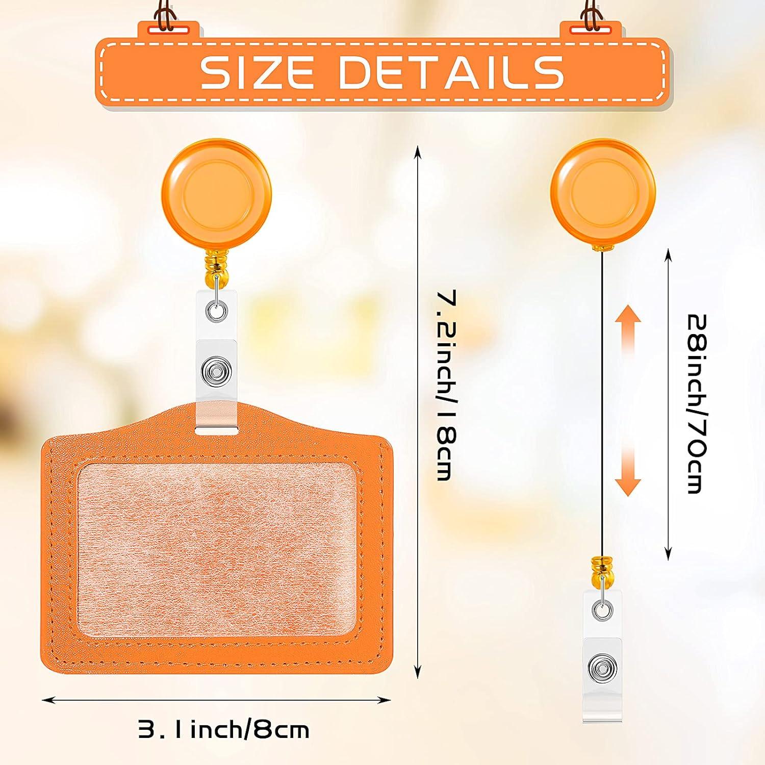 24 Portatarjetas Retráctiles Tenare Multicolor con Clip PU