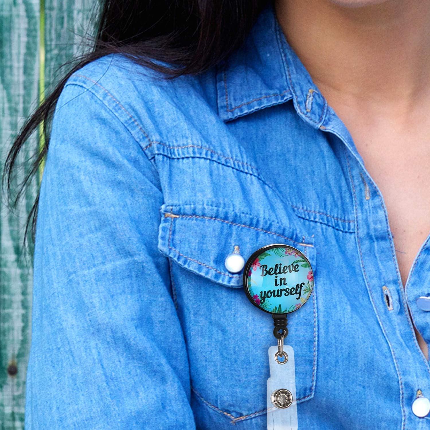 Outus 10 Sujetadores de Tarjetas Retráctiles Motivacionales