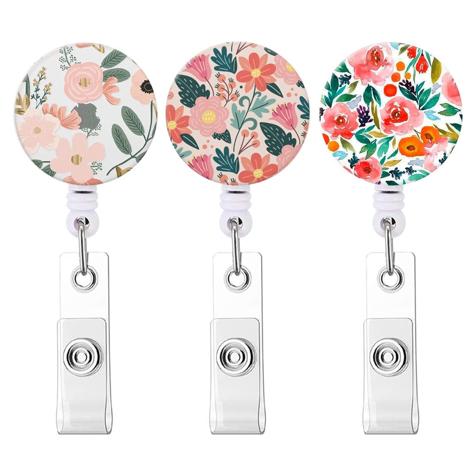 Funda de Insignia Retráctil Billteful 3pack Flor Rosa 60cm