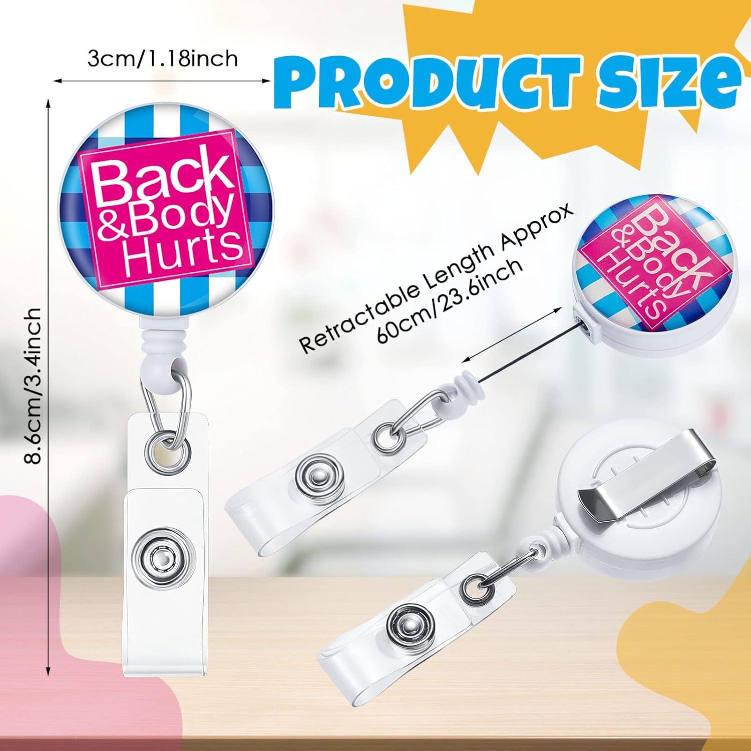 Paquete de 15 Sujetadores de Insignias Retráctiles Gueevin