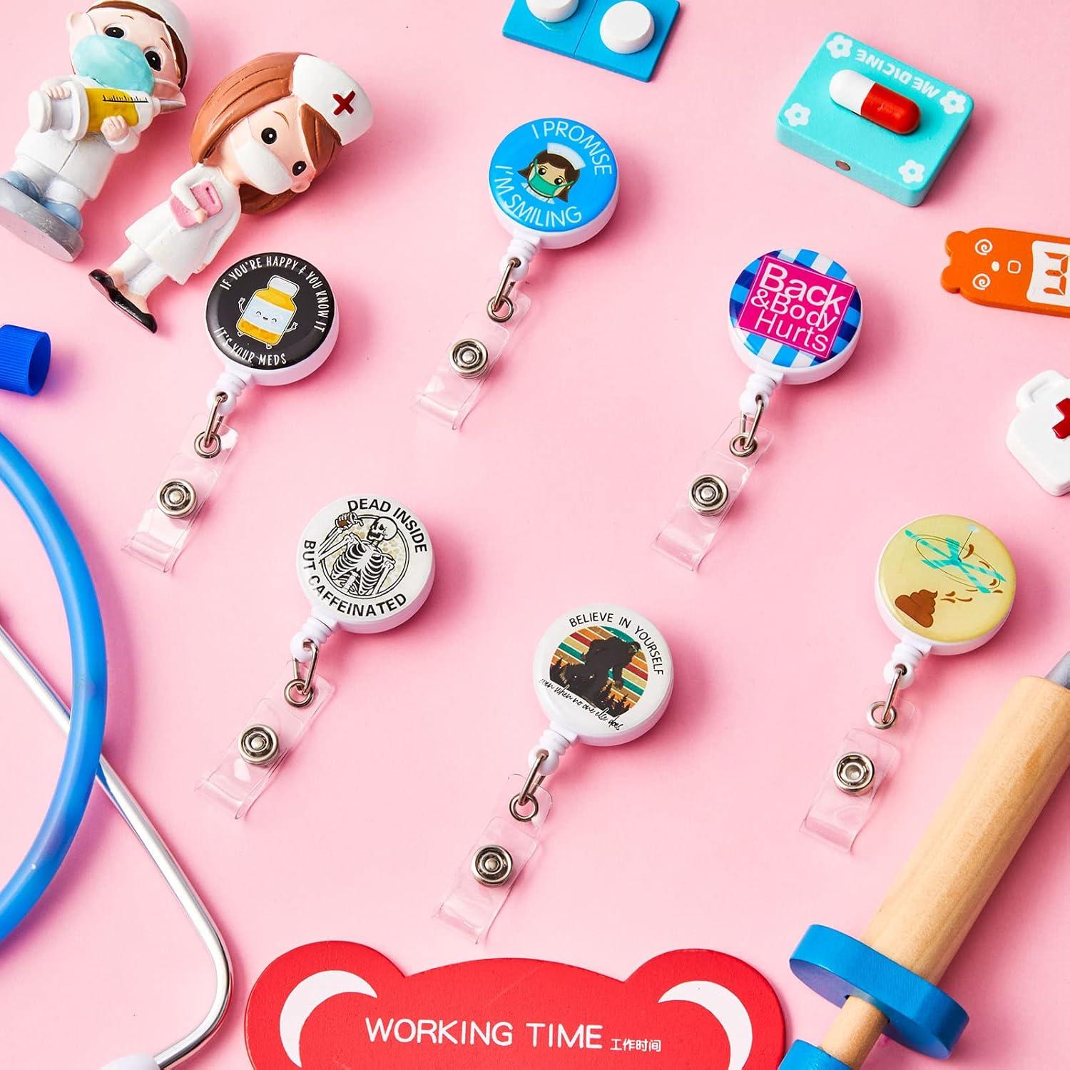 Paquete de 15 Sujetadores de Insignias Retráctiles Gueevin