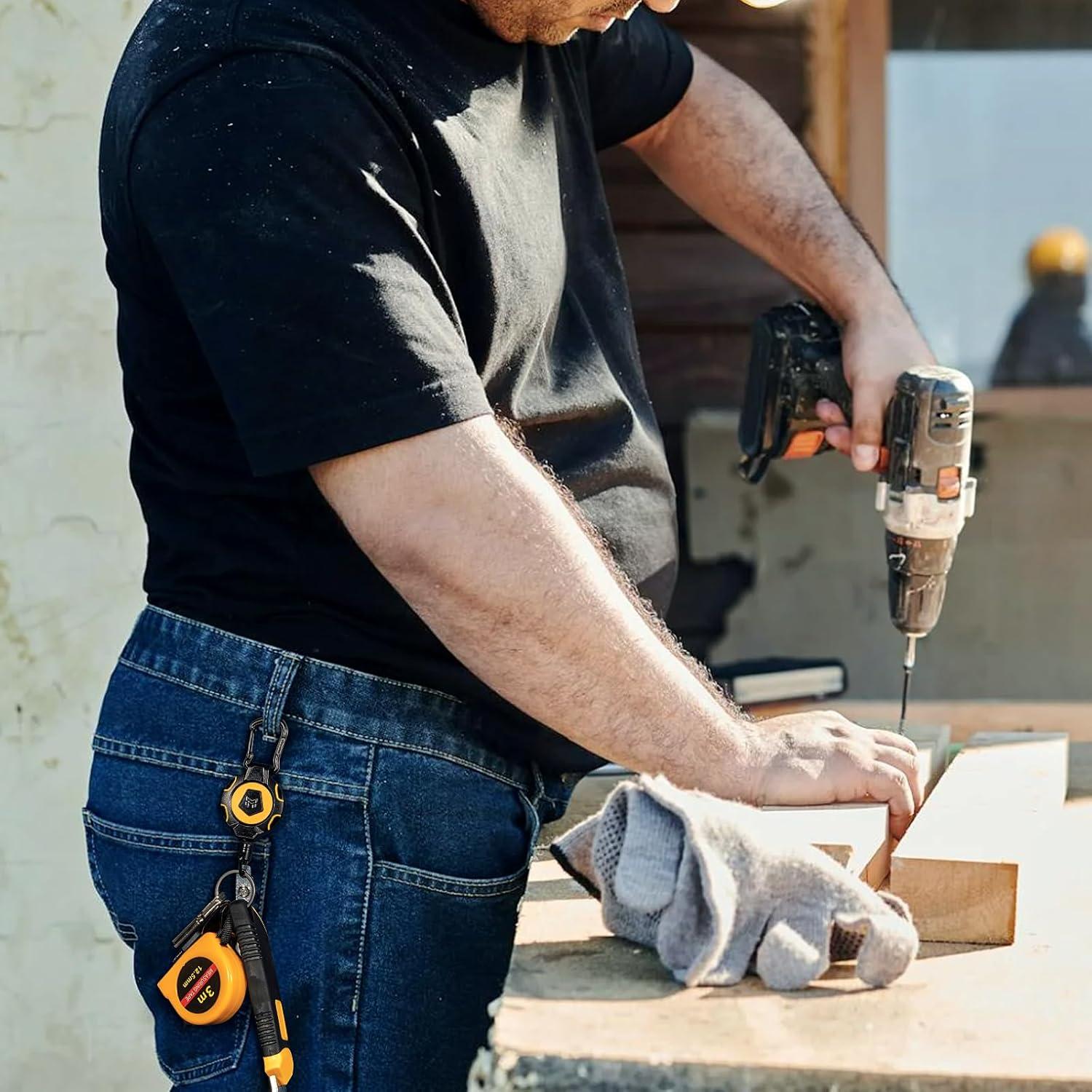 Llavero Retráctil MNGARISTA 2-Pack 283.5g 80cm Acero Inoxidable