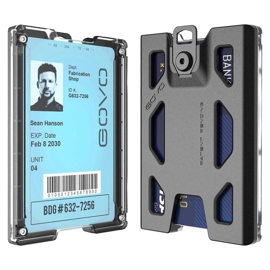 Soporte de Identificación GOVO T4 Sin Clip - Policarbonato Negro