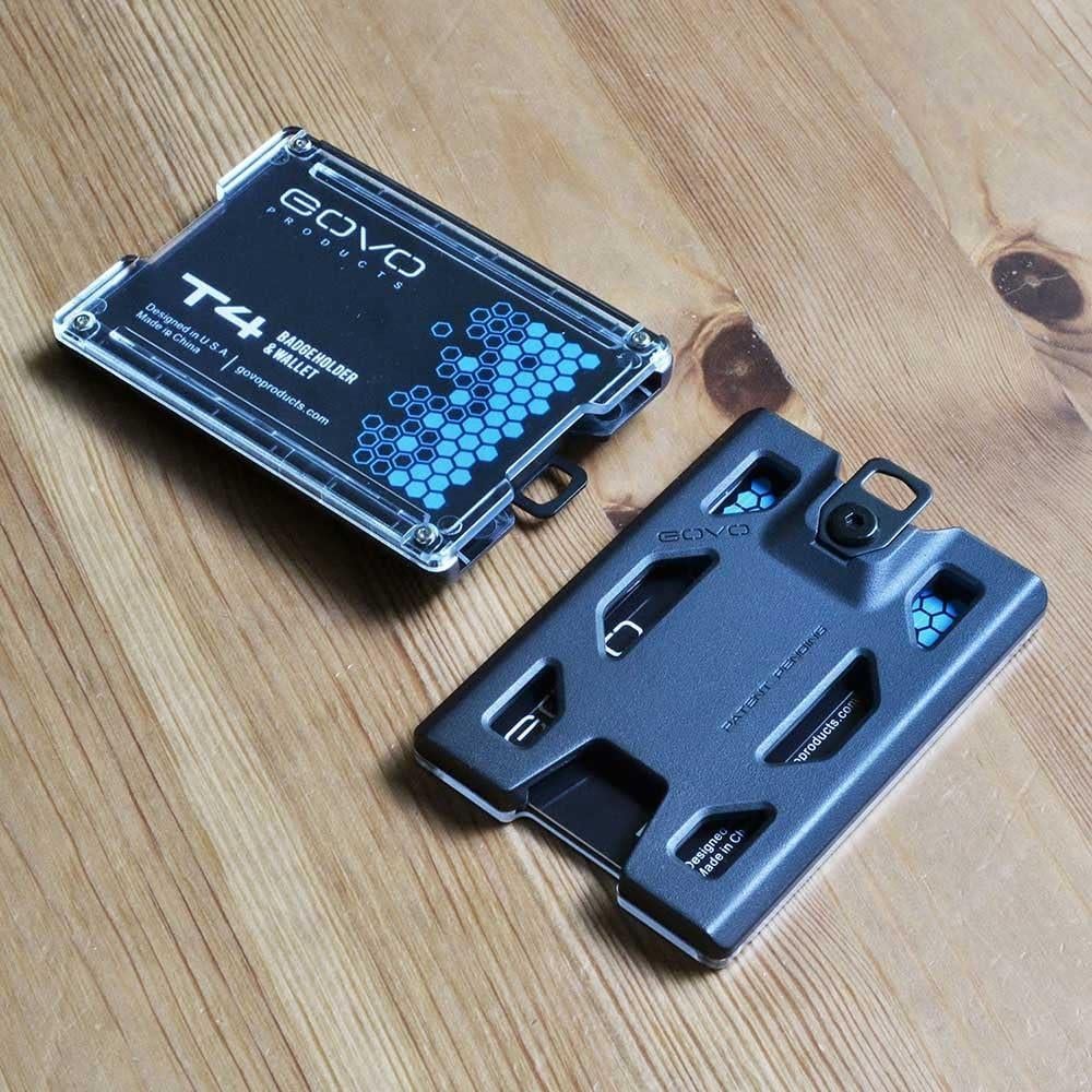 Soporte de Identificación GOVO T4 Sin Clip - Policarbonato Negro