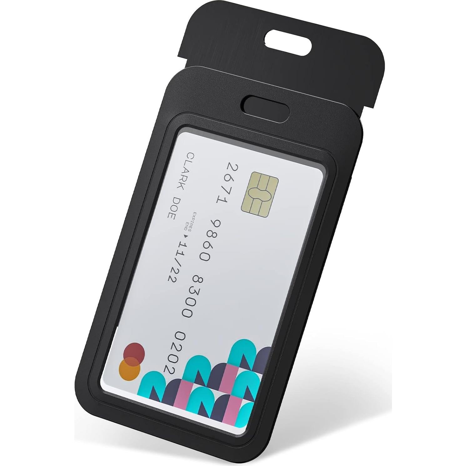 Uniclife Soporte de Identificación Deslizante Duro Negro 3 Pack