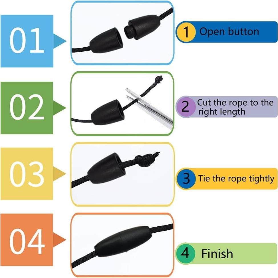 Cinta Retráctil de Identificación POPLOPP con Sujetadores 80cm
