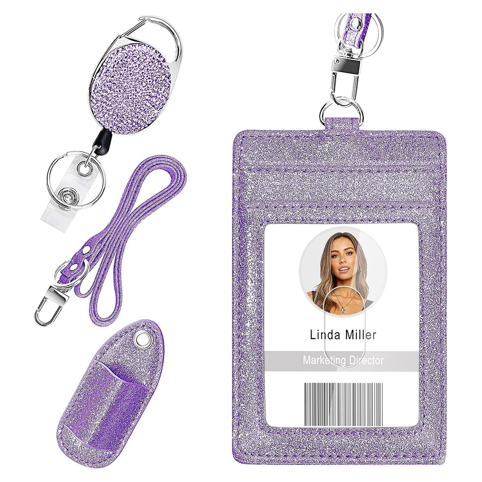 Soporte de Identificación Retráctil Azrra con Cordón y Bolígrafos