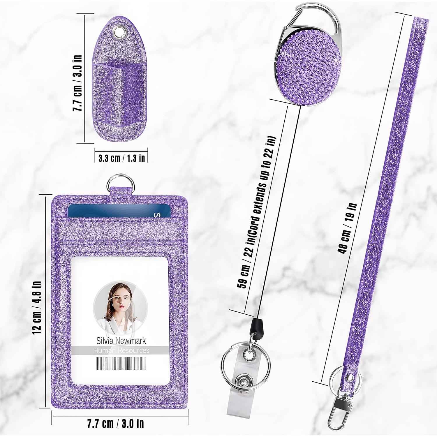 Soporte de Identificación Retráctil Azrra con Cordón y Bolígrafos