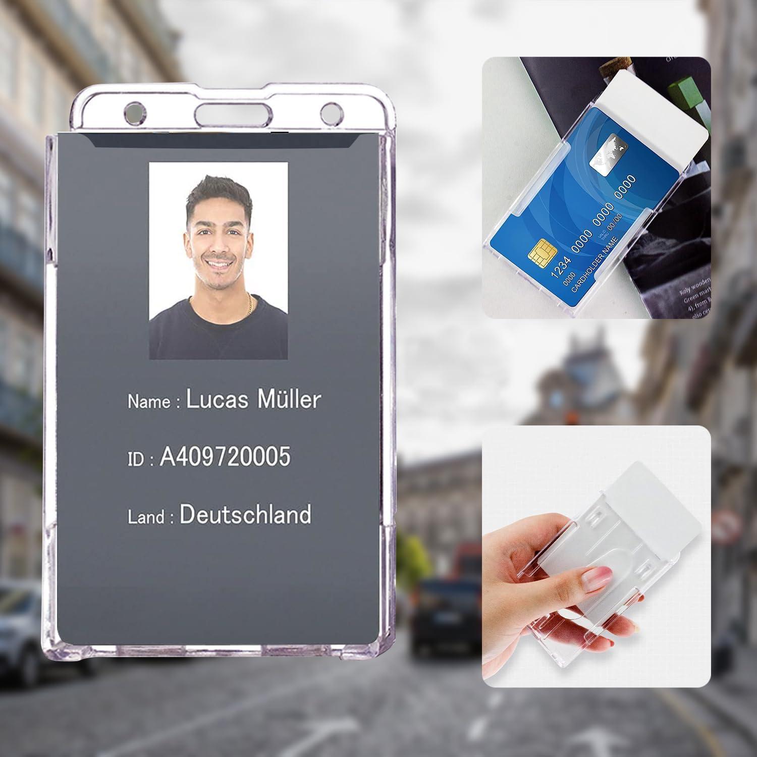 Soporte Retráctil para Identificación VIQWYIC Colorido con Lanyard