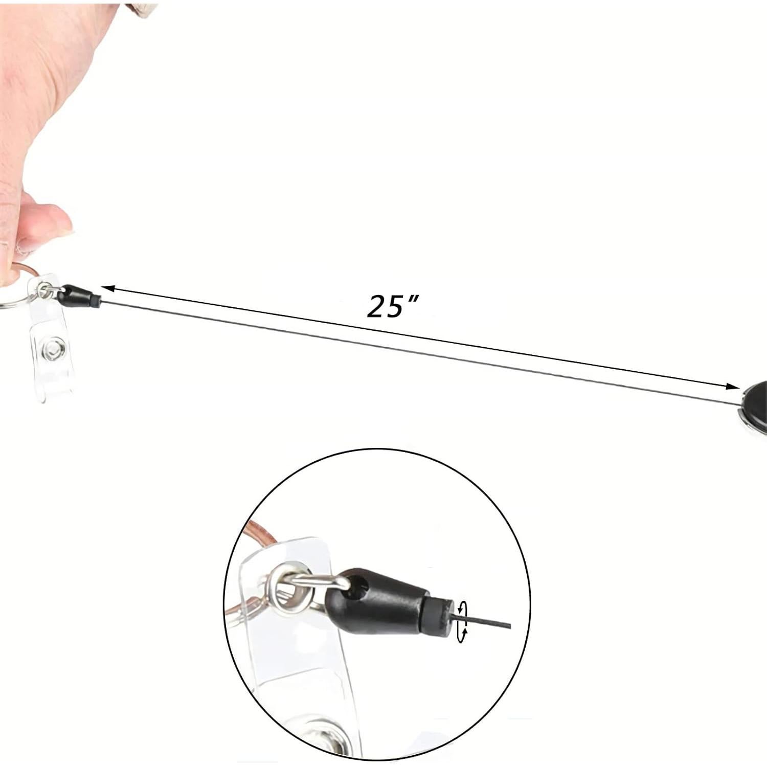 Soporte Retráctil para Identificación VIQWYIC Colorido con Lanyard