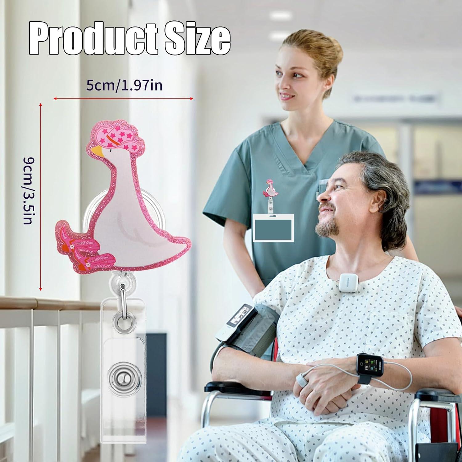 Soporte Retráctil para Insignia Podafu Ganso Rosa 61 cm